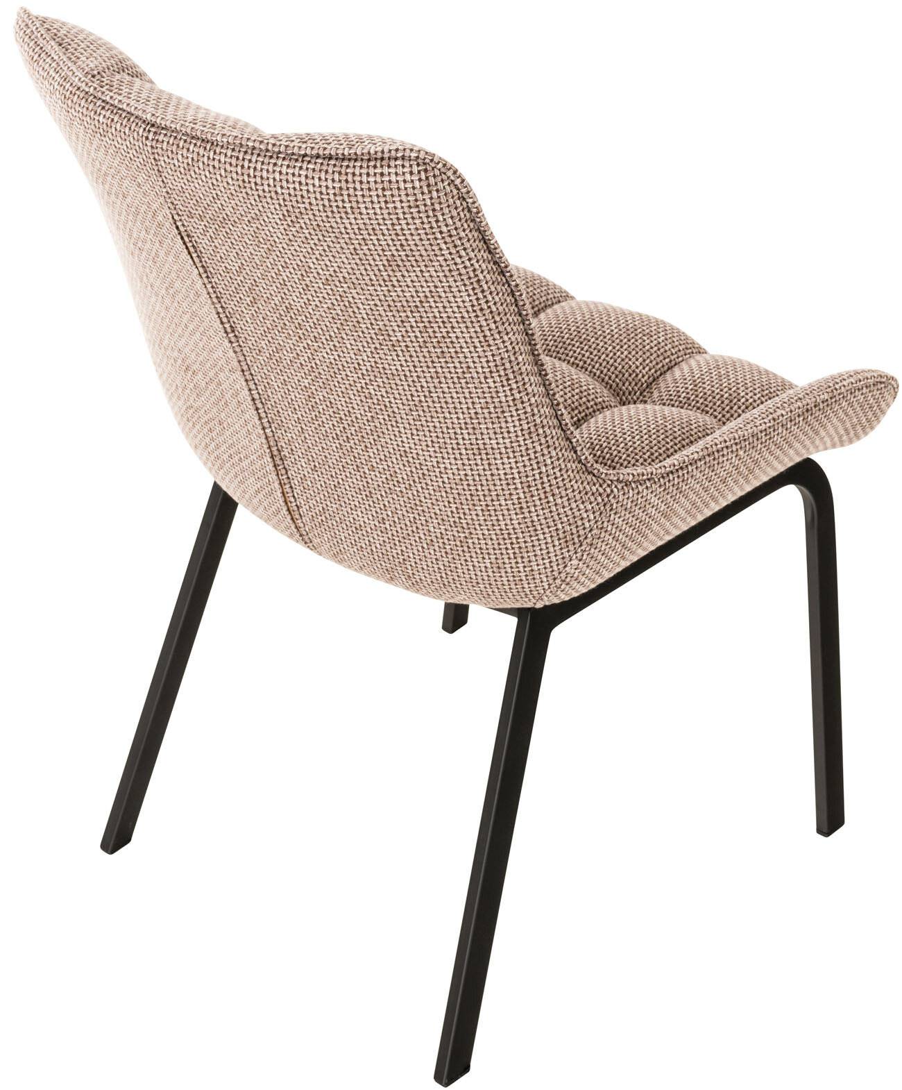 Stuhl Saranda Stoff schwarz terrabraun-3