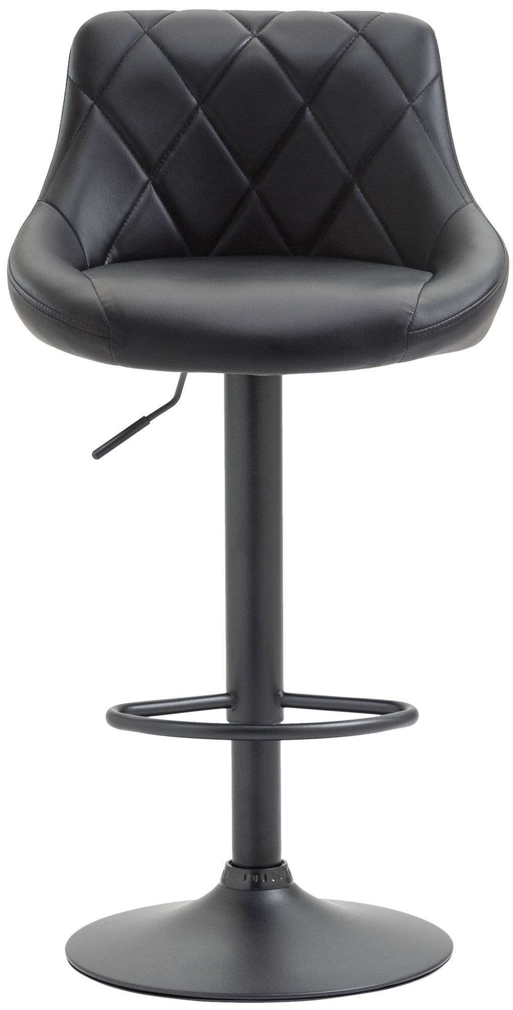 Barhocker Lazio Kunstleder schwarz schwarz-2
