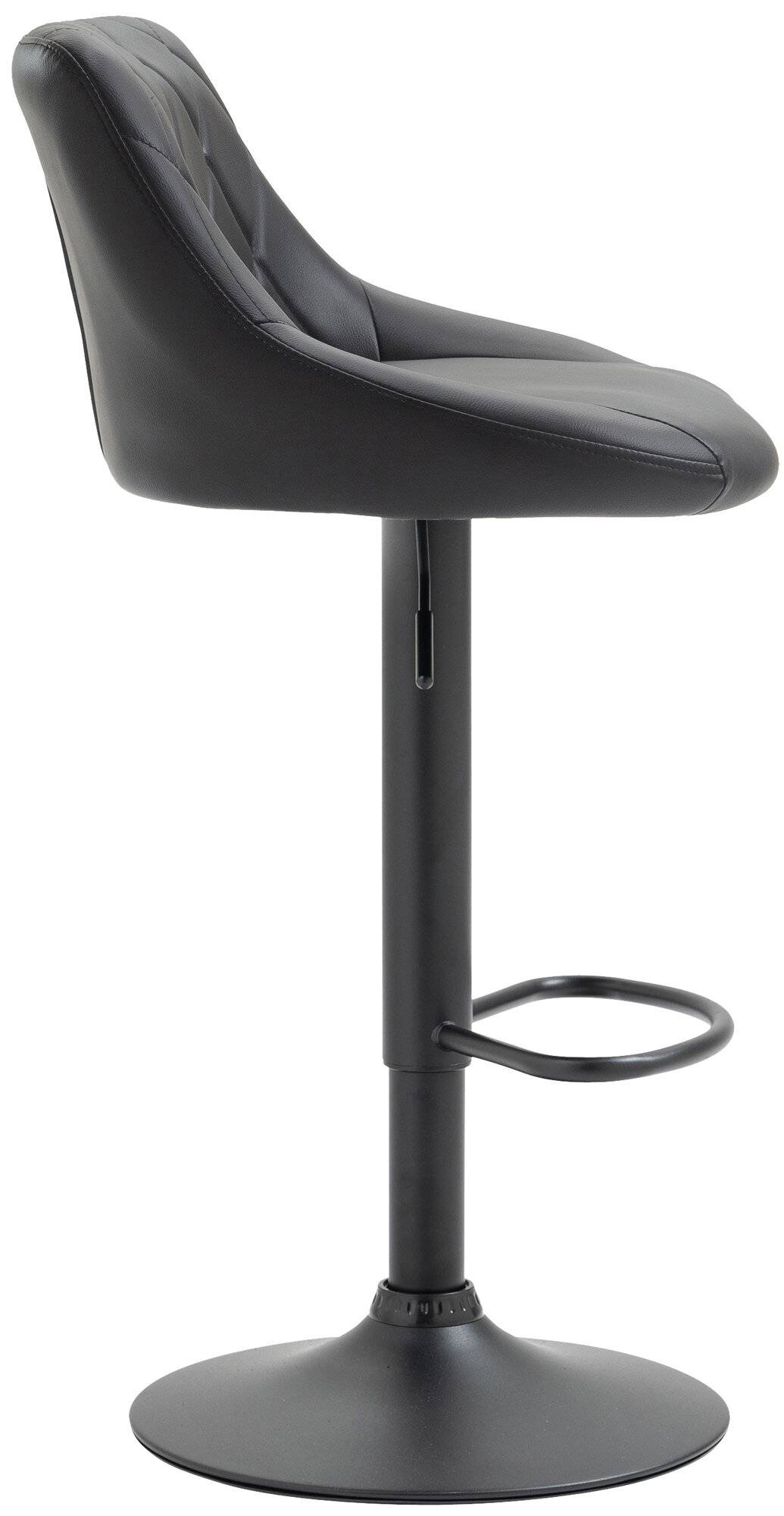 Barhocker Lazio Kunstleder schwarz schwarz-3