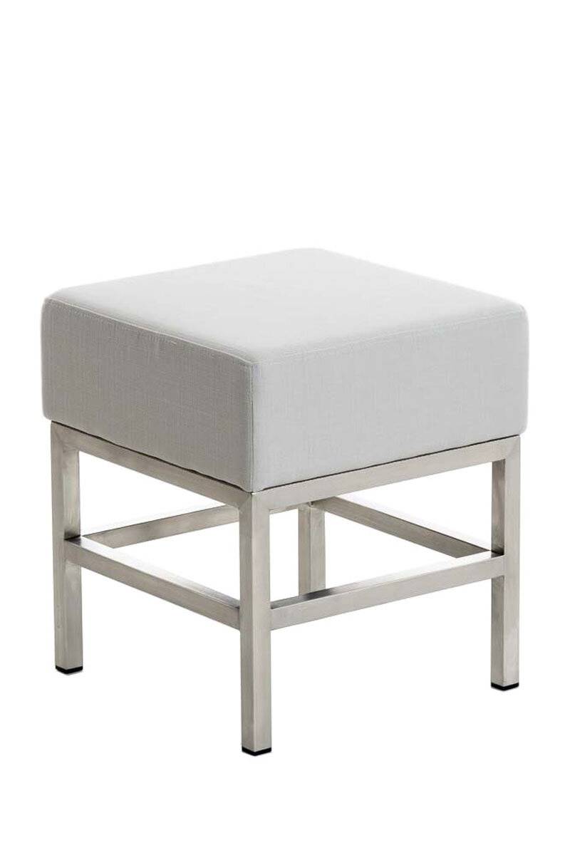 Hocker Tulip Stoff weiß-0
