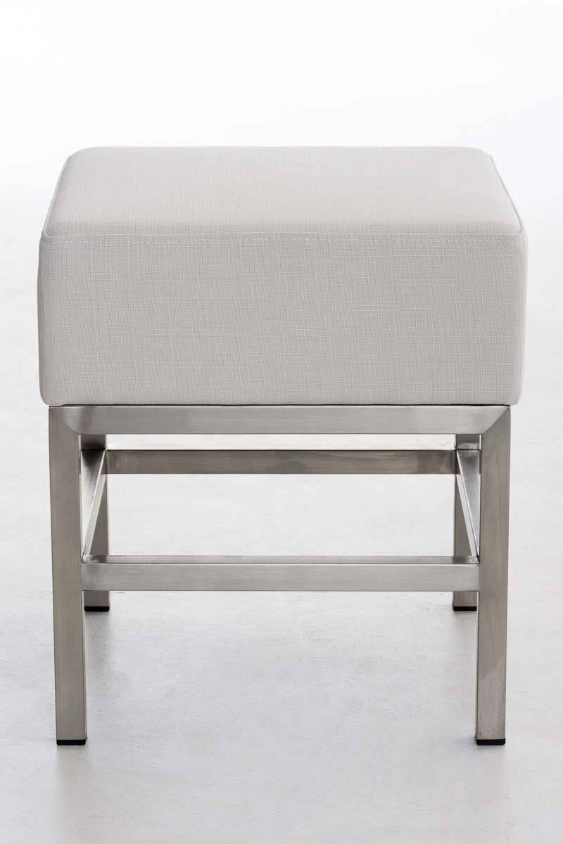 Hocker Tulip Stoff weiß-1