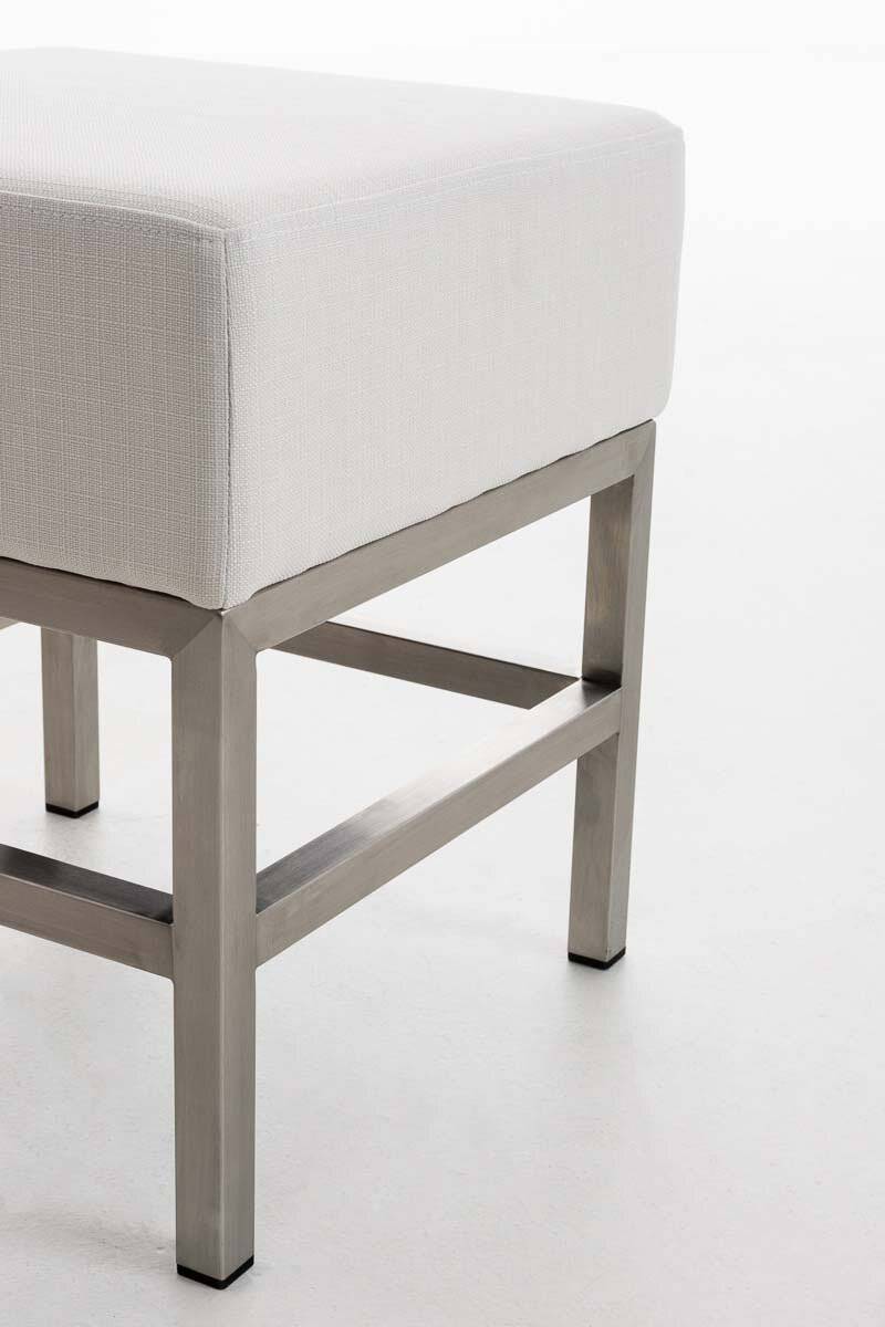 Hocker Tulip Stoff weiß-3