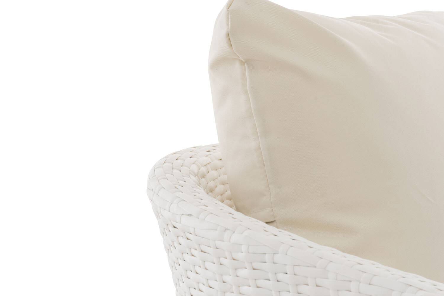 Sessel Ameland Flach cremeweiß 40 cm (Hellgrau) weiß-3