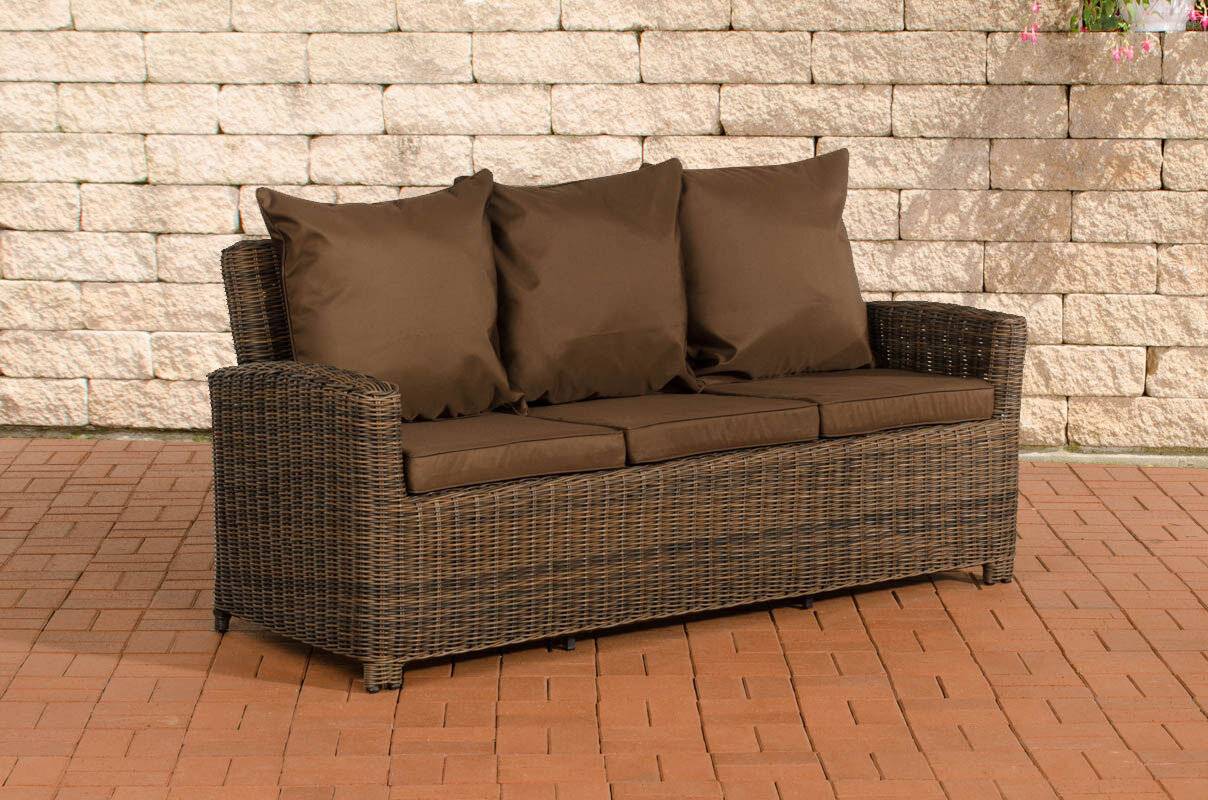 Sofa 3er Fisolo Terrabraun 5mm braun-meliert