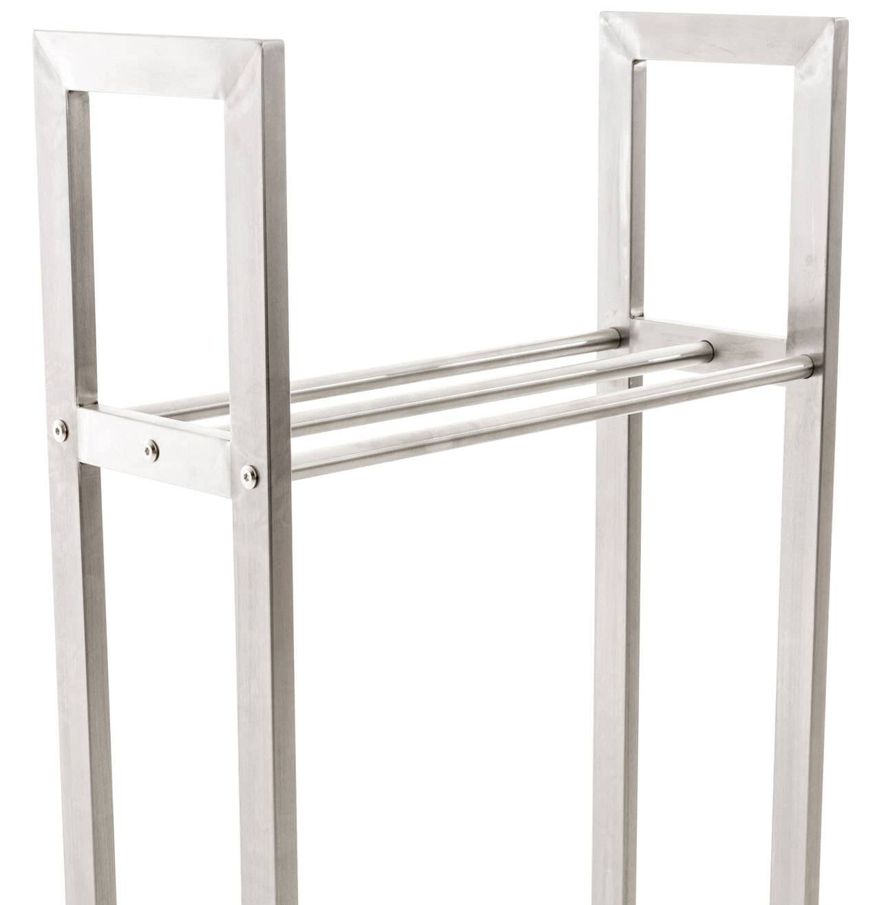 Kaminholzständer Snow 100x40x25 edelstahl-4