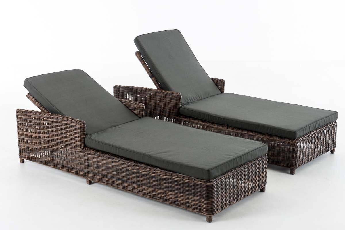 Set Sonnenliegen Massa Anthrazit braun-meliert-1