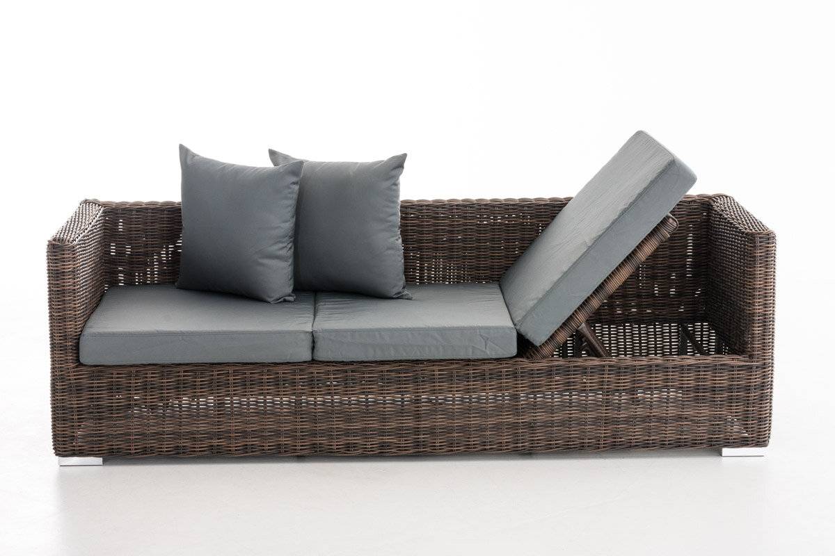 Lounge-Sofa Solano 5mm Eisengrau braun-meliert-1