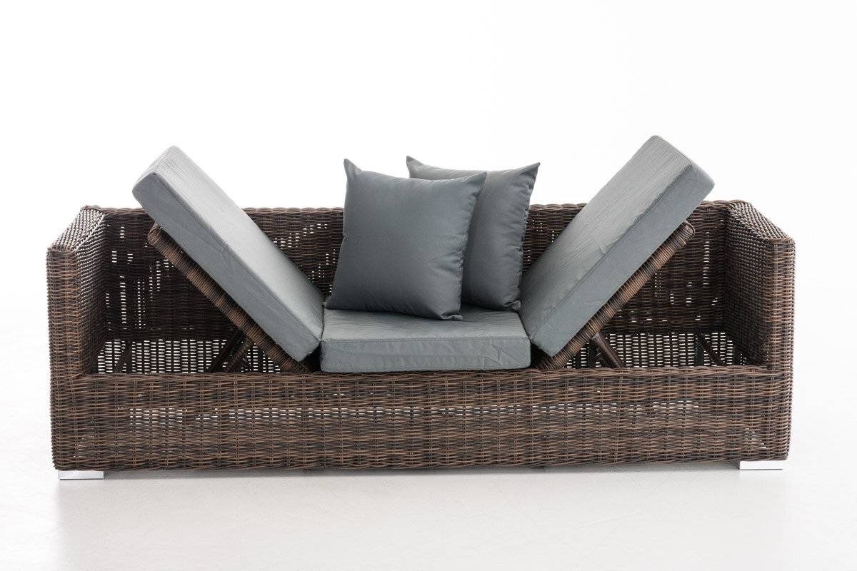 Lounge-Sofa Solano 5mm Eisengrau braun-meliert-2