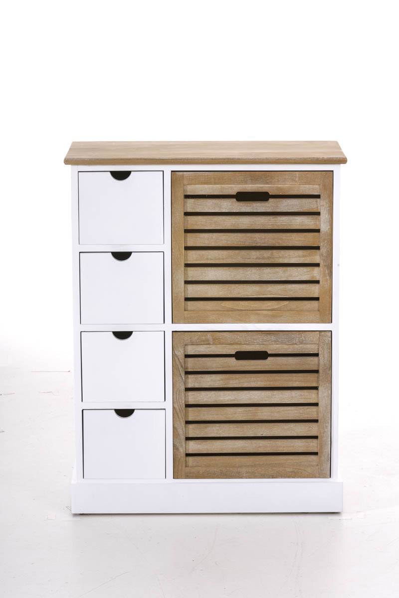 Kommode Levin, braun weiß/braun-1