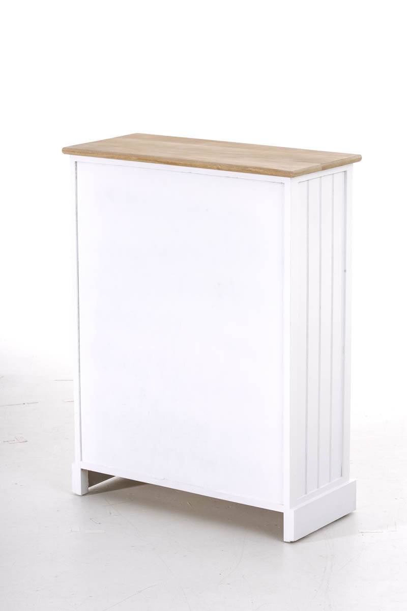 Kommode Levin, braun weiß/braun-2