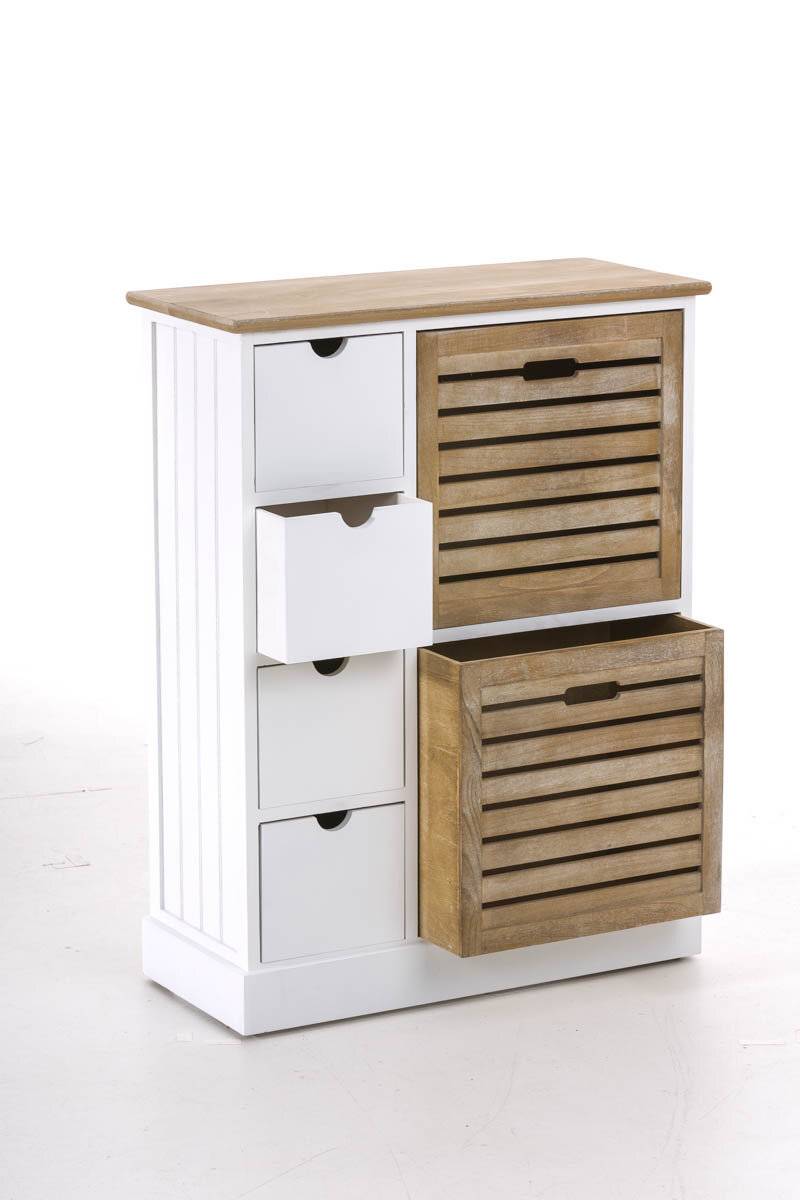 Kommode Levin, braun weiß/braun-3