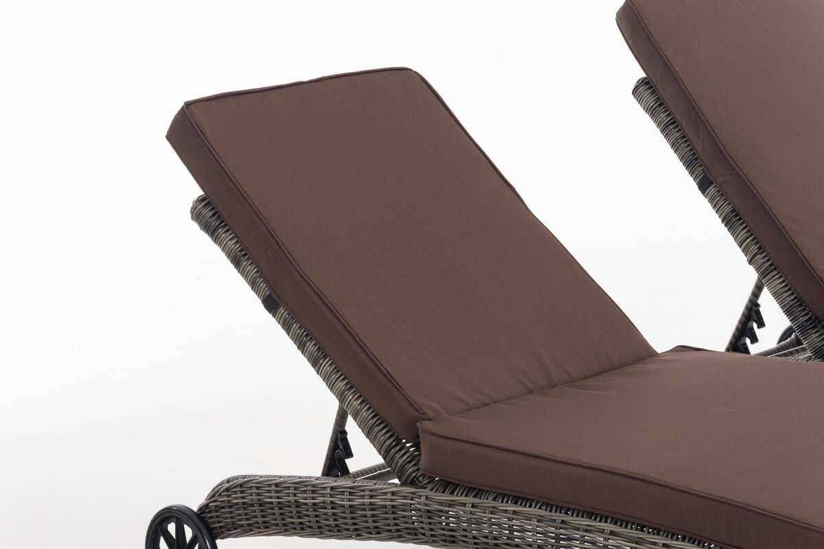 Set Sonnenliegen Asti Terrabraun grau-meliert-1