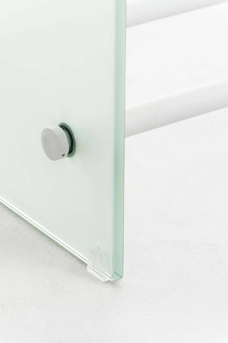 Kaminholzständer Dacio Milchglas 35x60x60 weiß-3