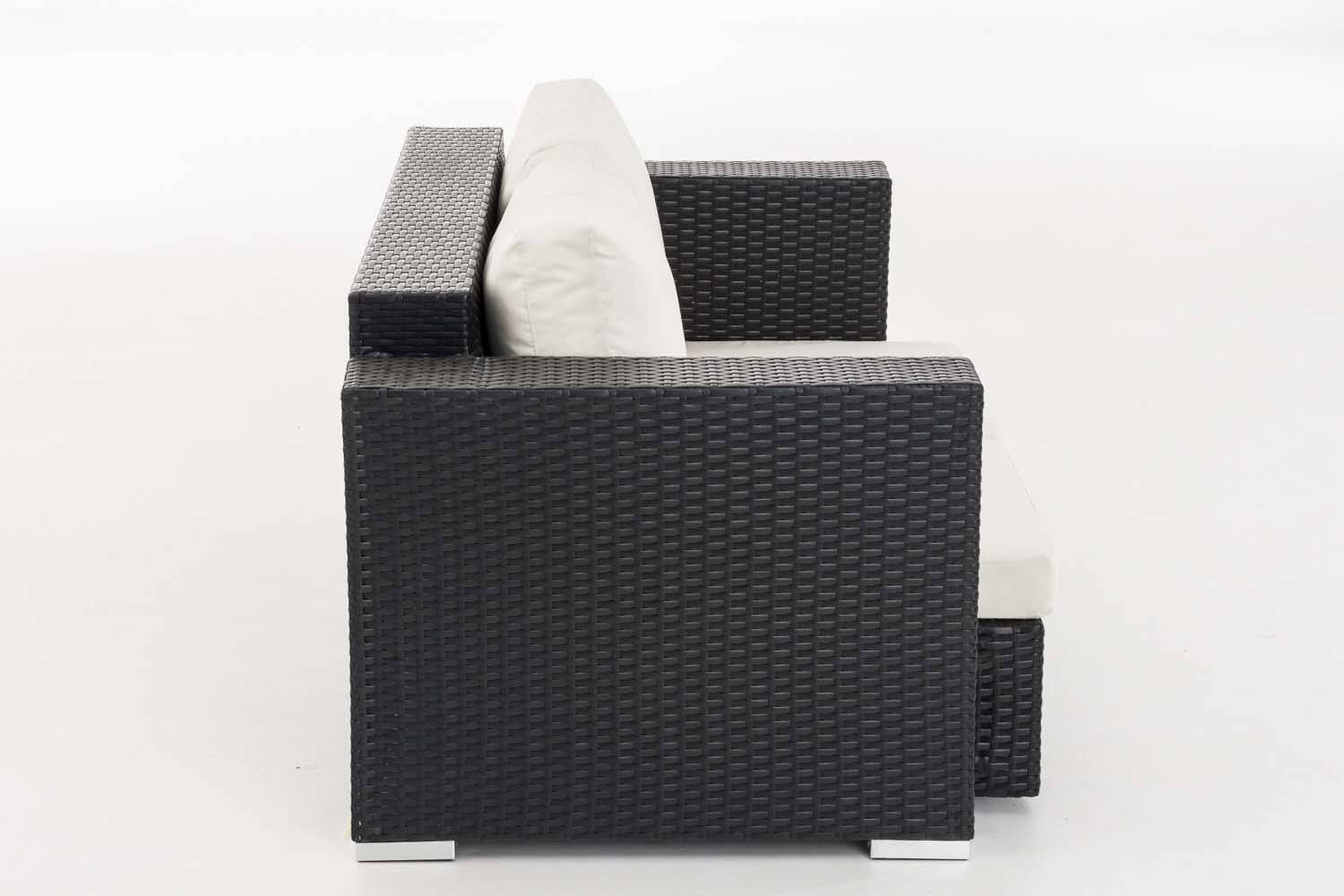 2er Sofa Provence / Sunset Cremeweiß schwarz-3
