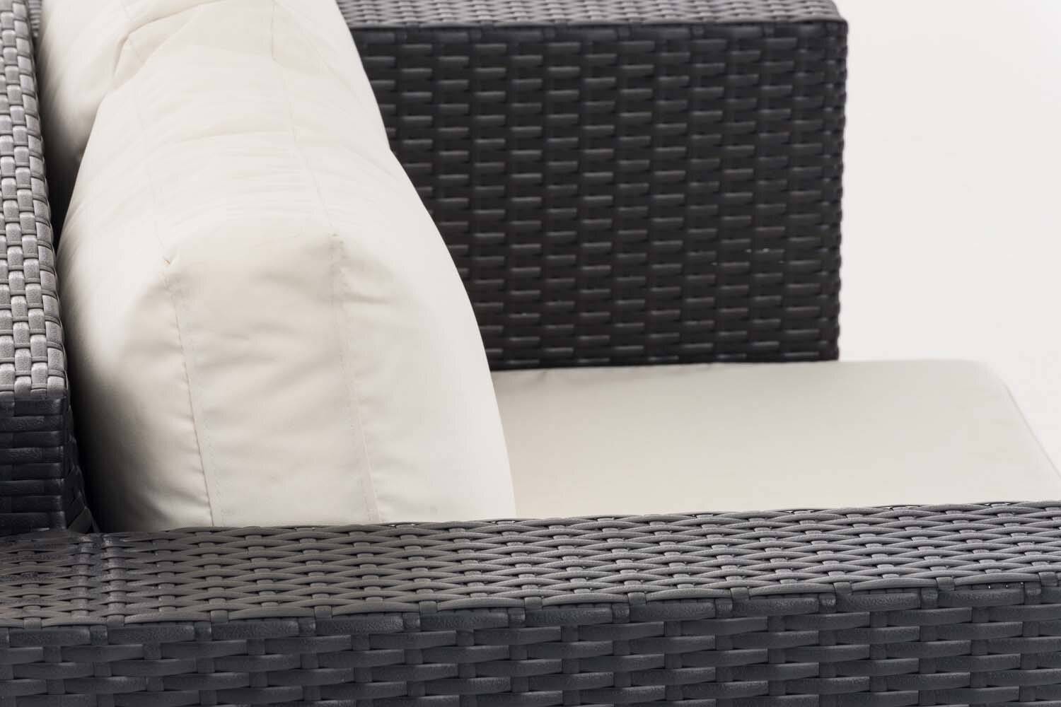 2er Sofa Provence / Sunset Cremeweiß schwarz-4