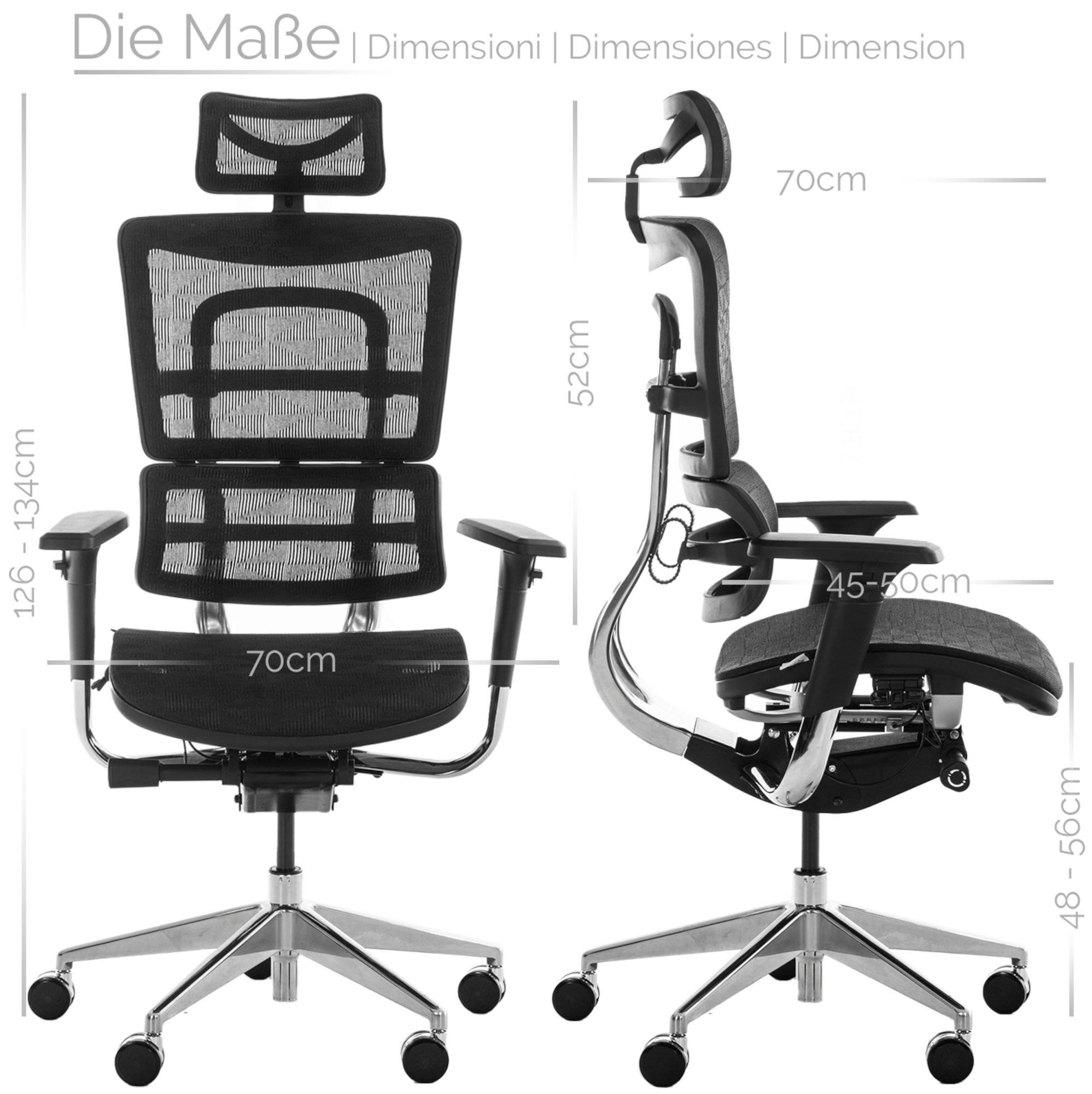 Bürostuhl Paterna Ergonomic schwarz-3