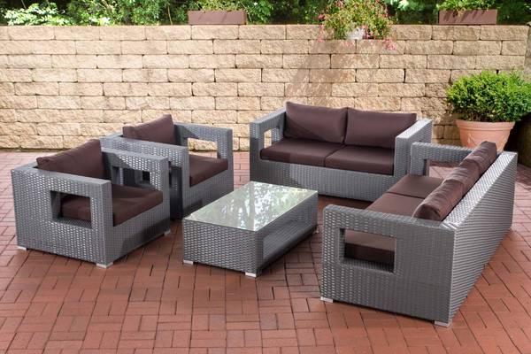 Lounge-Set Honolulu terrabraun grau