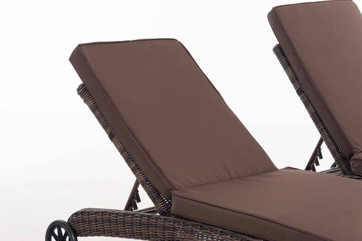 Set Sonnenliegen Asti Terrabraun braun-meliert-1