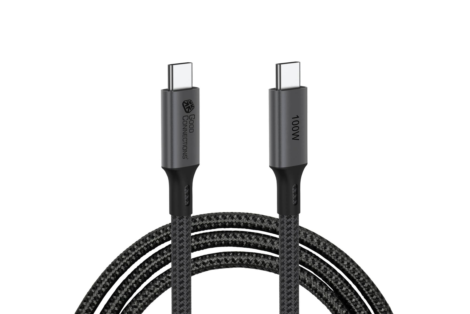 USB 4.0 Gen. 2x2 Kabel (20GBit/s, 100W, 8K@30Hz), USB-C™ Stecker an USB-C™ Stecker, anthrazit, 0,5m, Good Connections®-1