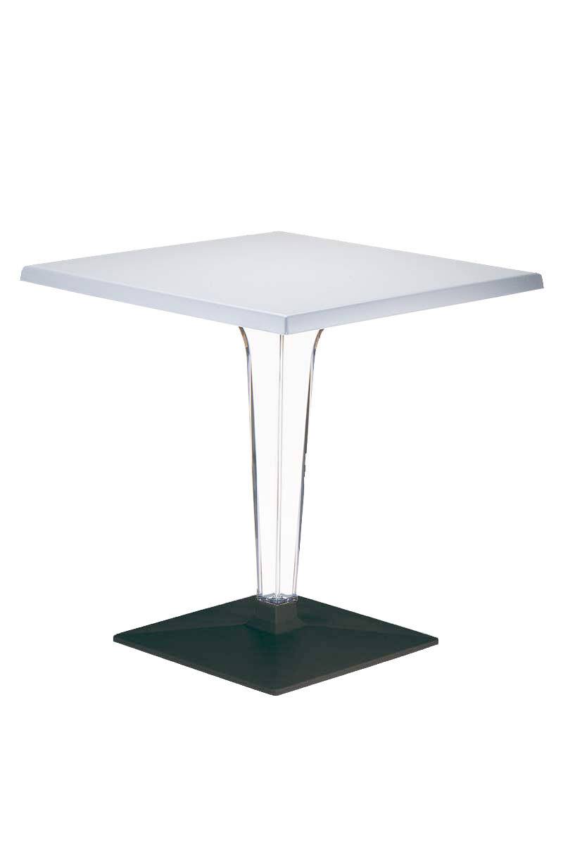 Tisch Ice Schwarz, eckig grau-0