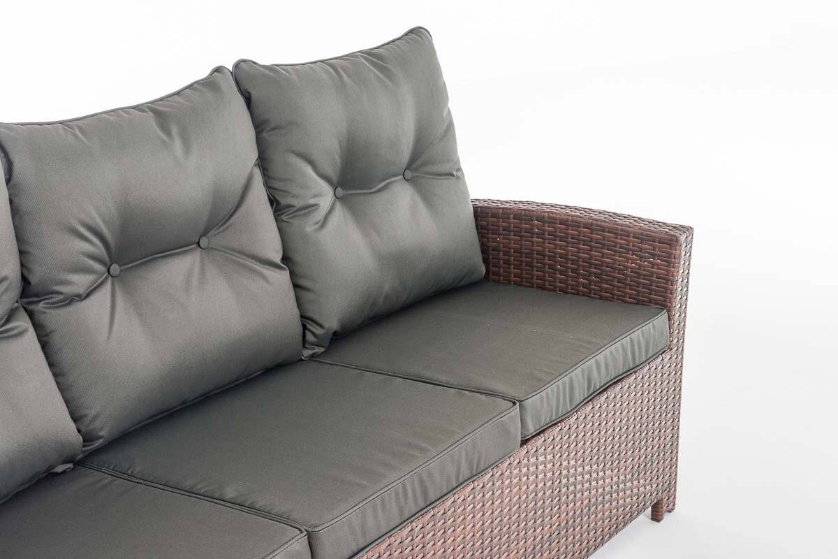 Sofa 3er Fisolo Anthrazit braun-meliert-4