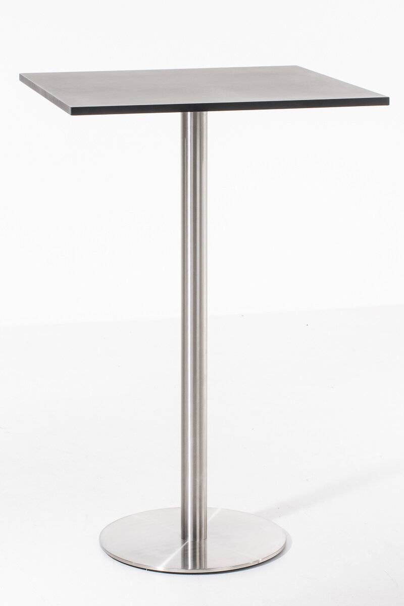 Stehtisch Vitral 70x70 H:110 Edelstahl schwarz-matt-1