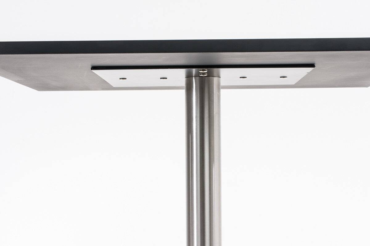 Stehtisch Vitral 70x70 H:110 Edelstahl schwarz-matt-4