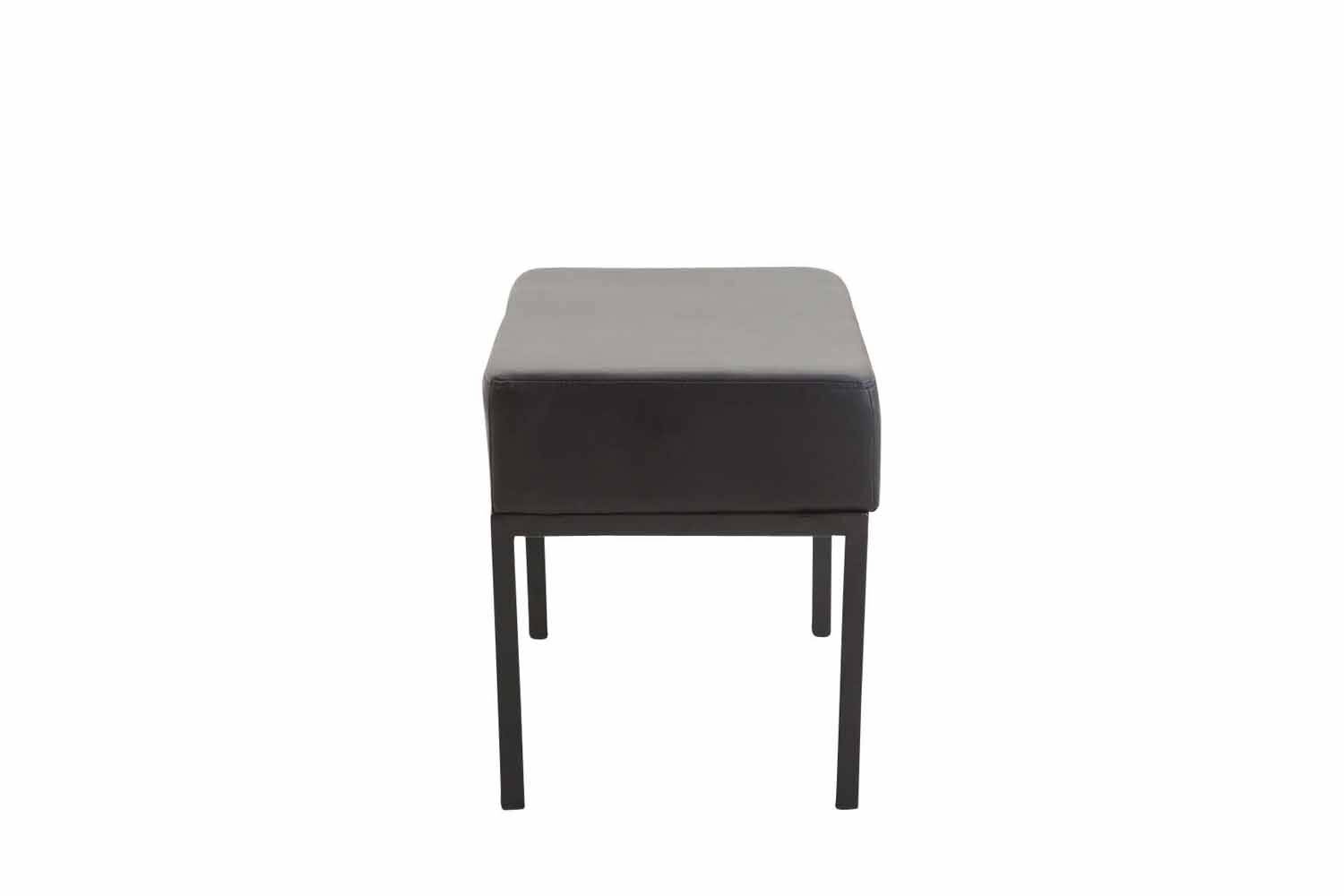 2er Sitzbank Newton Kunstleder schwarz schwarz-2