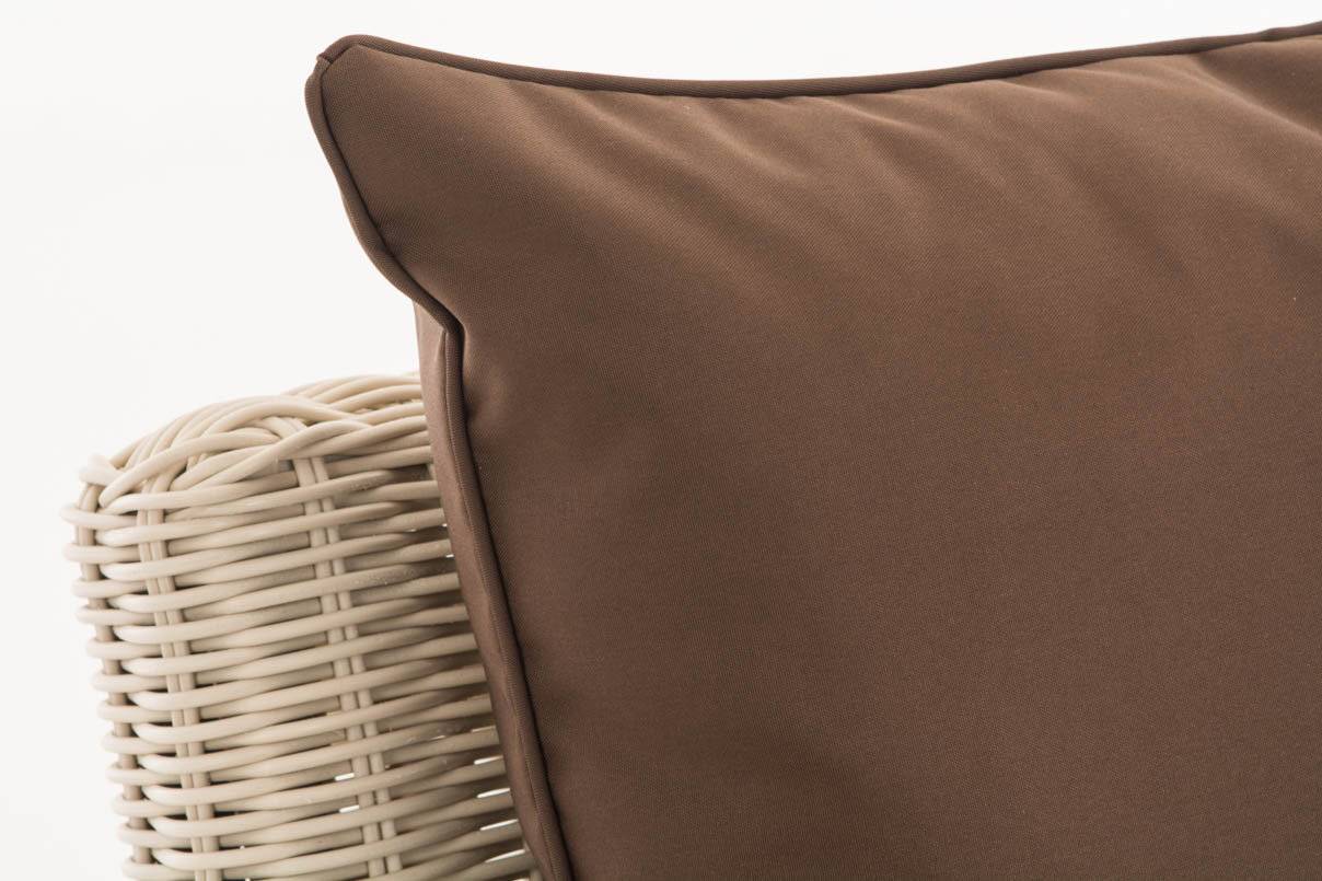 Sofa 3er Fisolo Terrabraun 5mm perlweiß-2