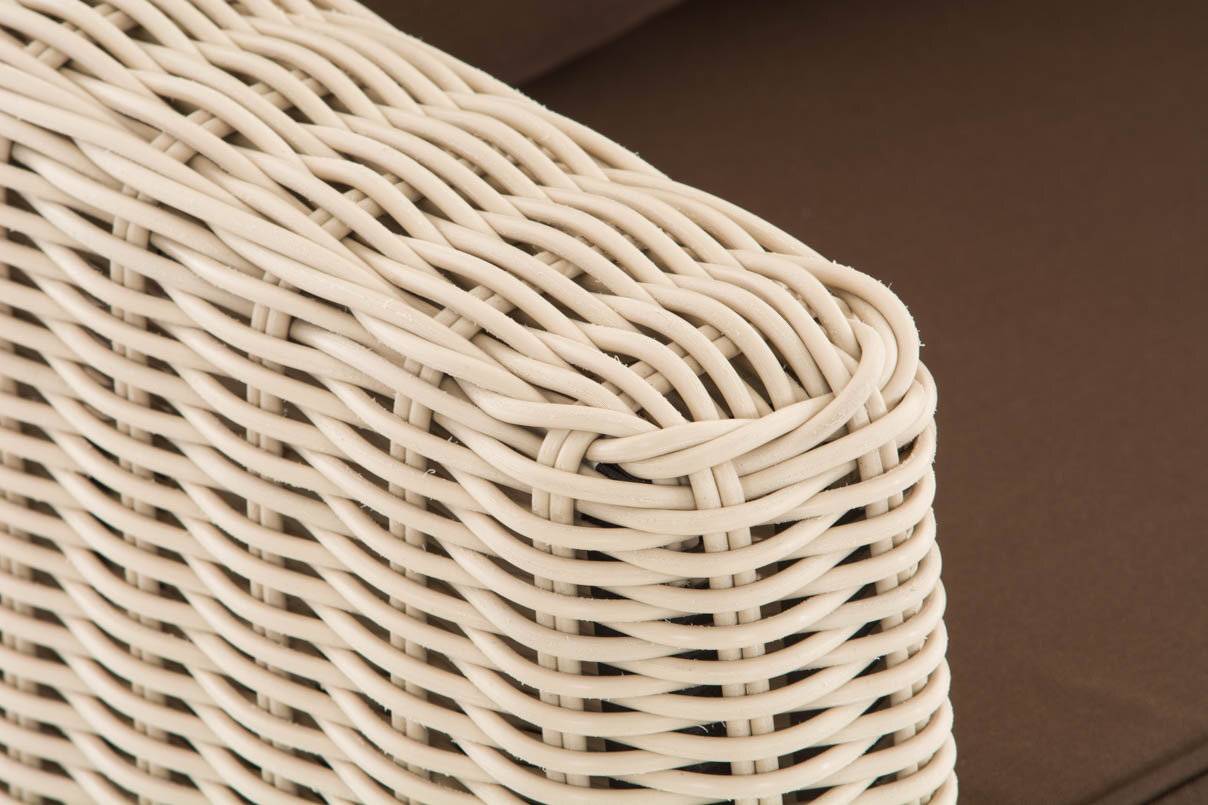 Sofa 3er Fisolo Terrabraun 5mm perlweiß-3