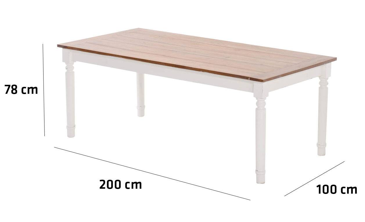 Esstisch Matteo 200 cm natur weiß-1