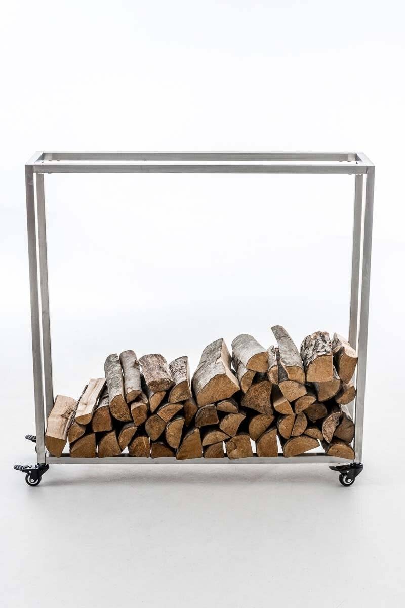 Kaminholzständer Hetta 25x80x150 cm edelstahl-1
