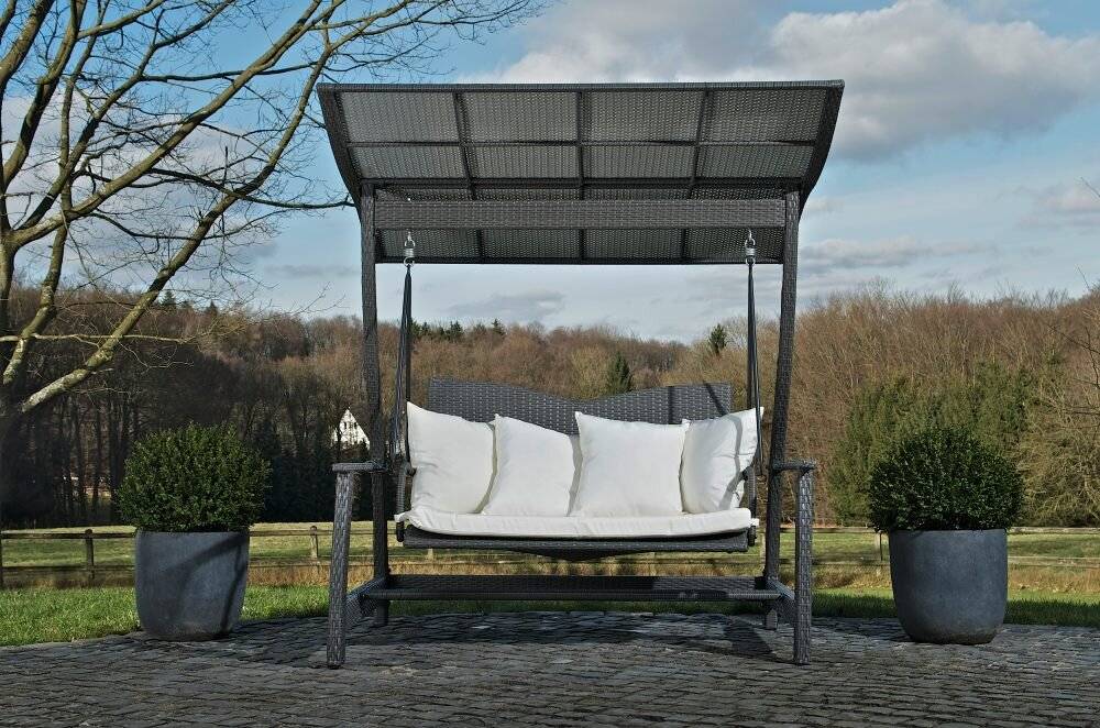 2er Hollywood Schaukel Ocean grau-1