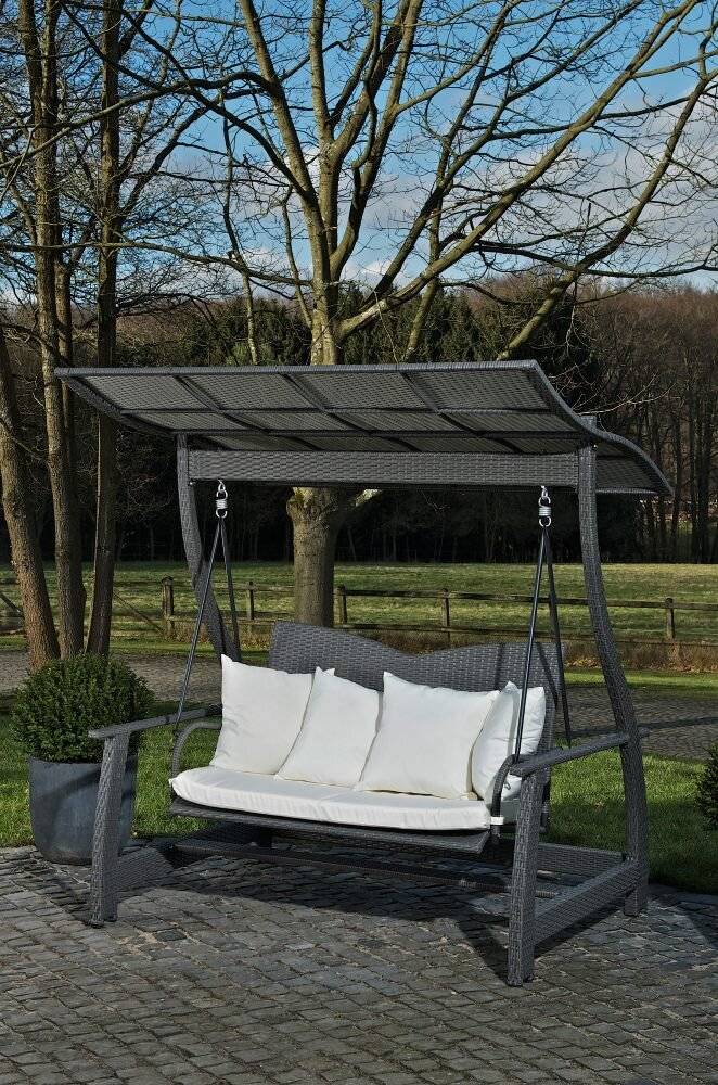 2er Hollywood Schaukel Ocean grau-2