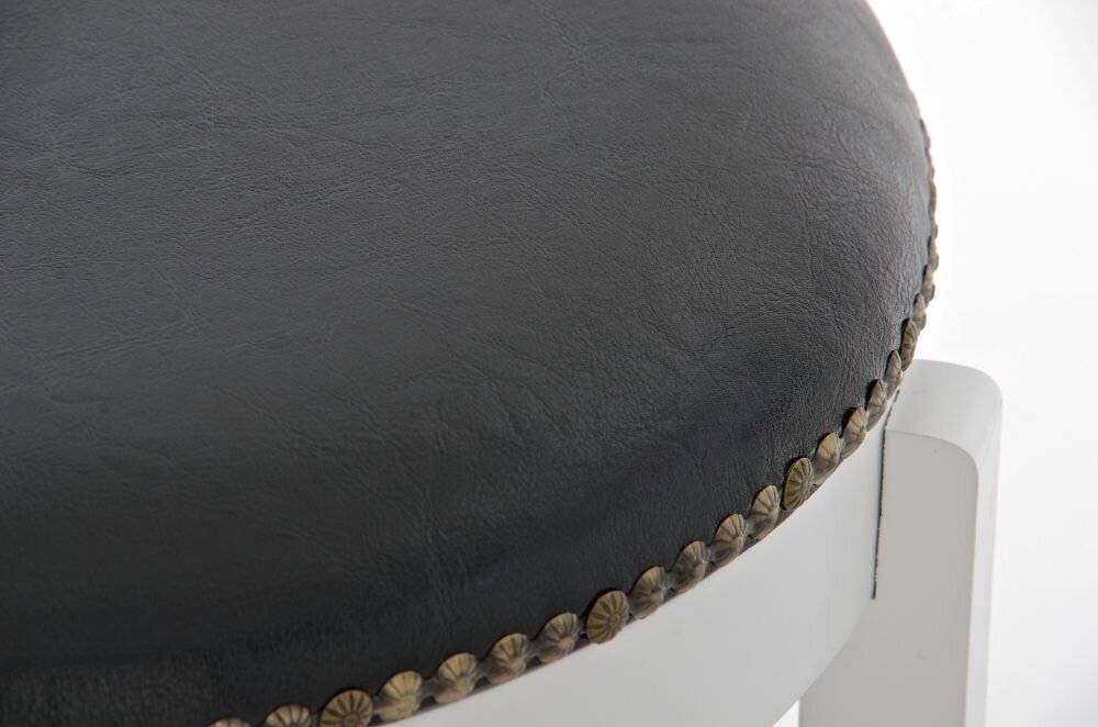 Hocker Cleve weiß/schwarz-3