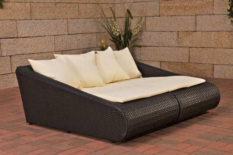 Loungbett Malta schwarz-0