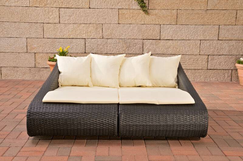 Loungbett Malta schwarz-1
