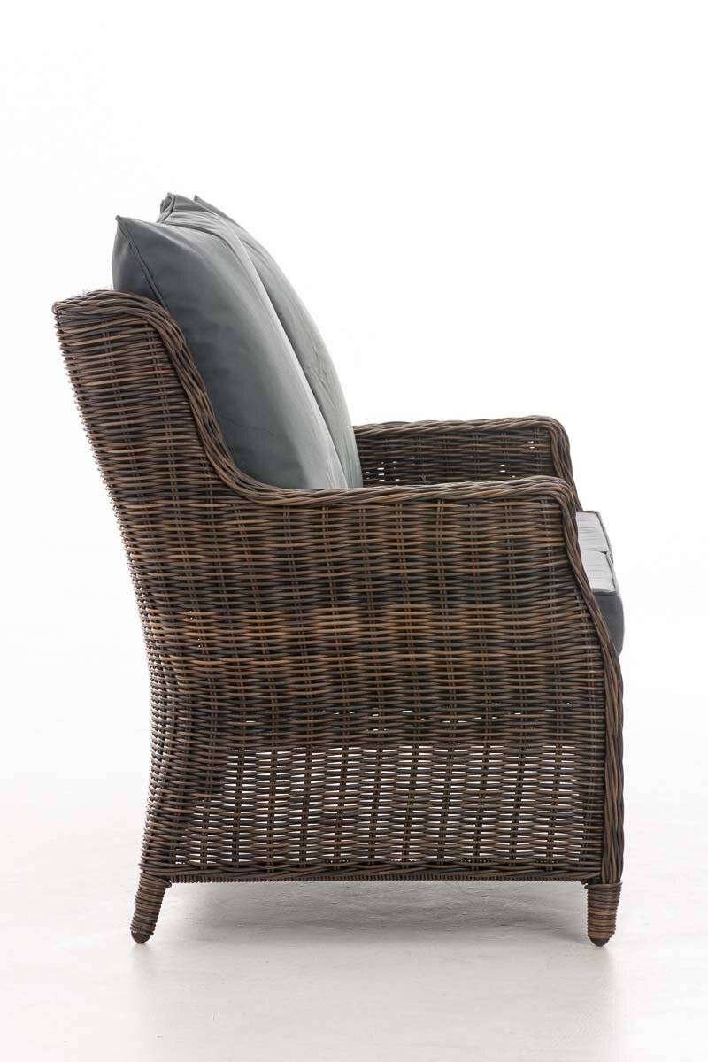 2er Sofa Montero Eisengrau braun-meliert-2