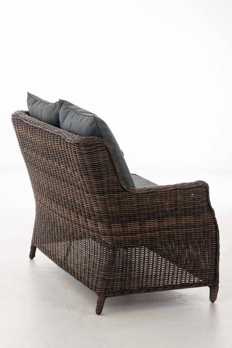 2er Sofa Montero Eisengrau braun-meliert-3
