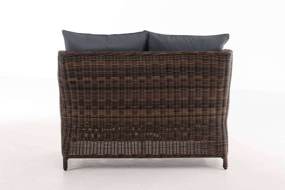2er Sofa Montero Eisengrau braun-meliert-4
