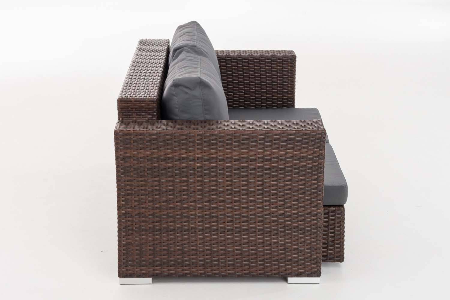 2er Sofa Provence / Sunset Eisengrau braun-meliert-3