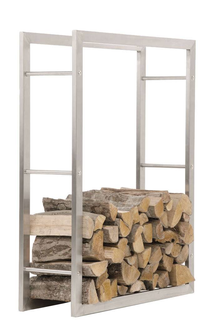 Kaminholzständer Keri V3 25x100x100 edelstahl-0