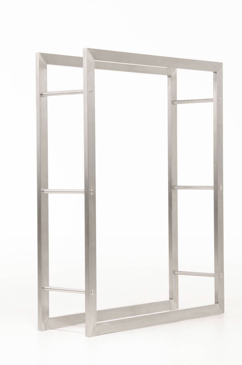 Kaminholzständer Keri V3 25x100x100 edelstahl-3