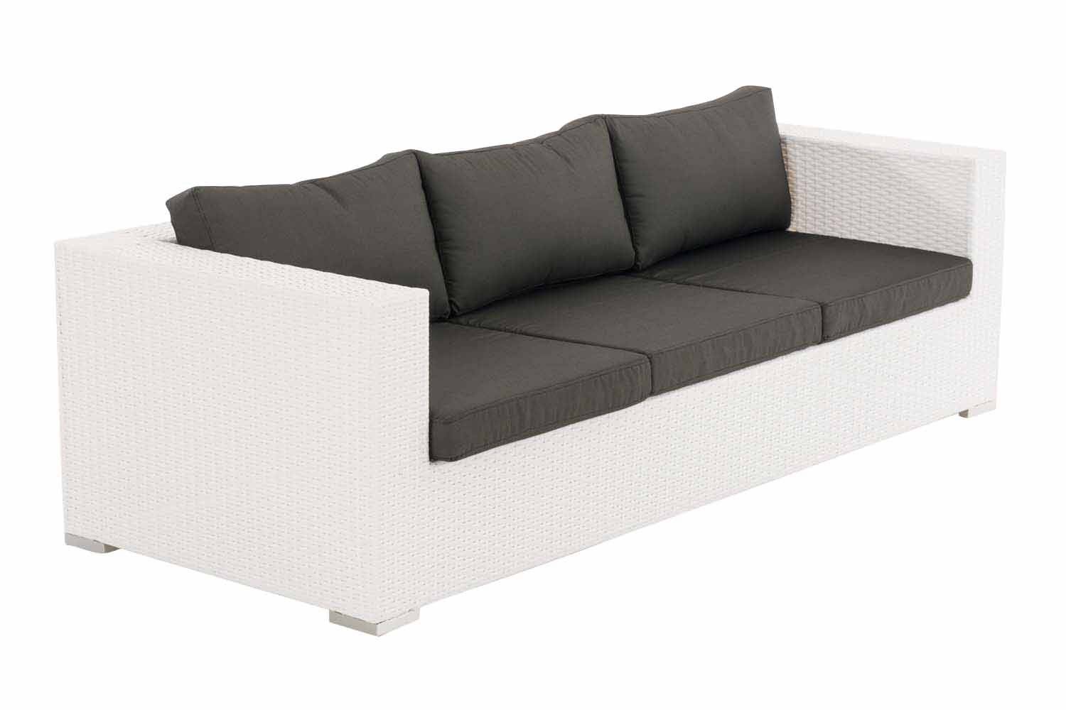 3er Sofa Casablanca anthrazit weiß-1
