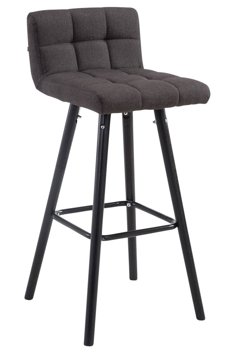 Barhocker Lincoln V2 Stoff Schwarz dunkelgrau-0