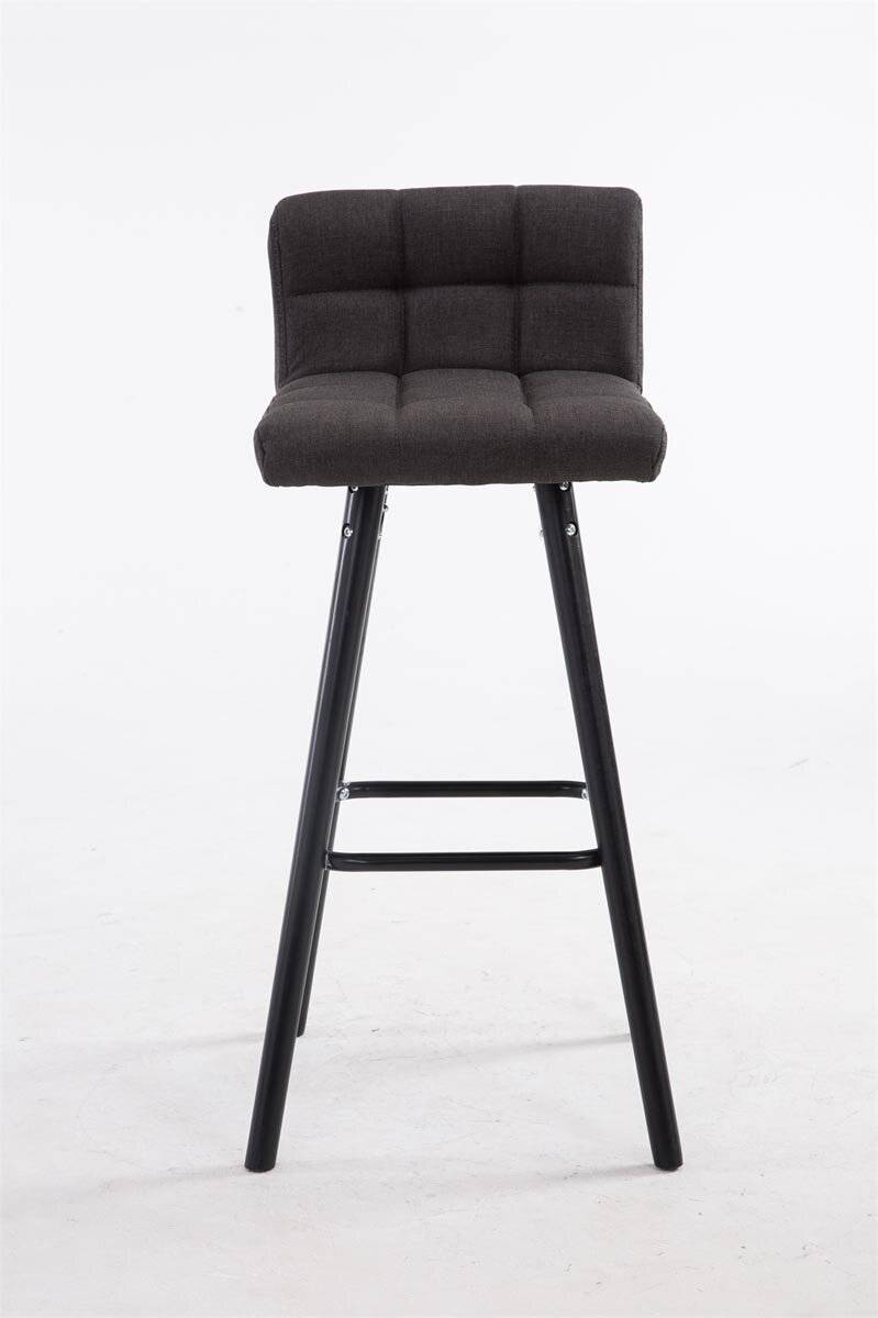 Barhocker Lincoln V2 Stoff Schwarz dunkelgrau-1