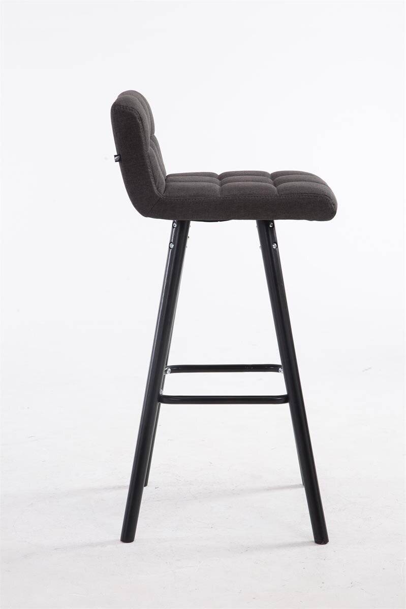 Barhocker Lincoln V2 Stoff Schwarz dunkelgrau-2