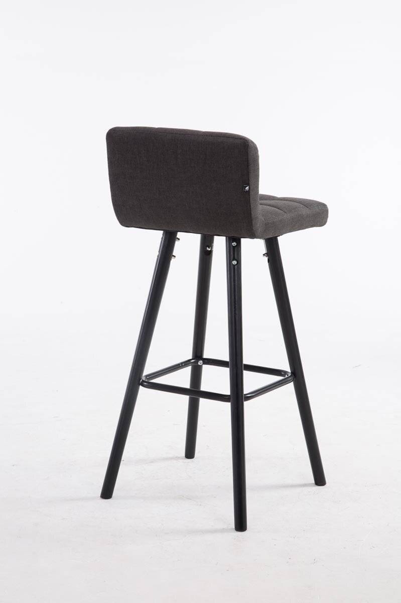 Barhocker Lincoln V2 Stoff Schwarz dunkelgrau-3