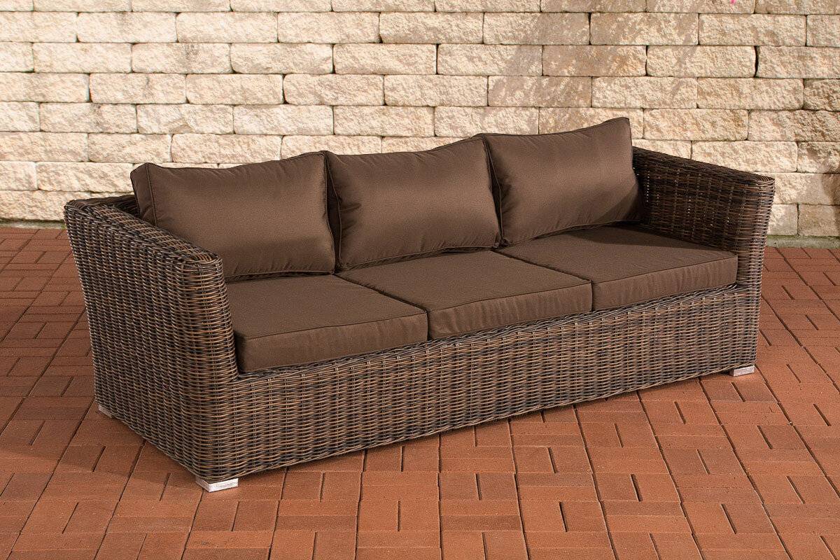 3er Sofa Mandal Terrabraun braun-meliert-0