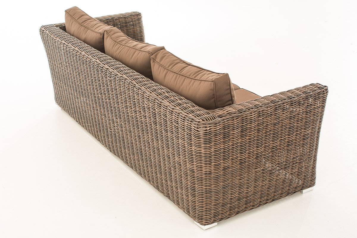 3er Sofa Mandal Terrabraun braun-meliert-3